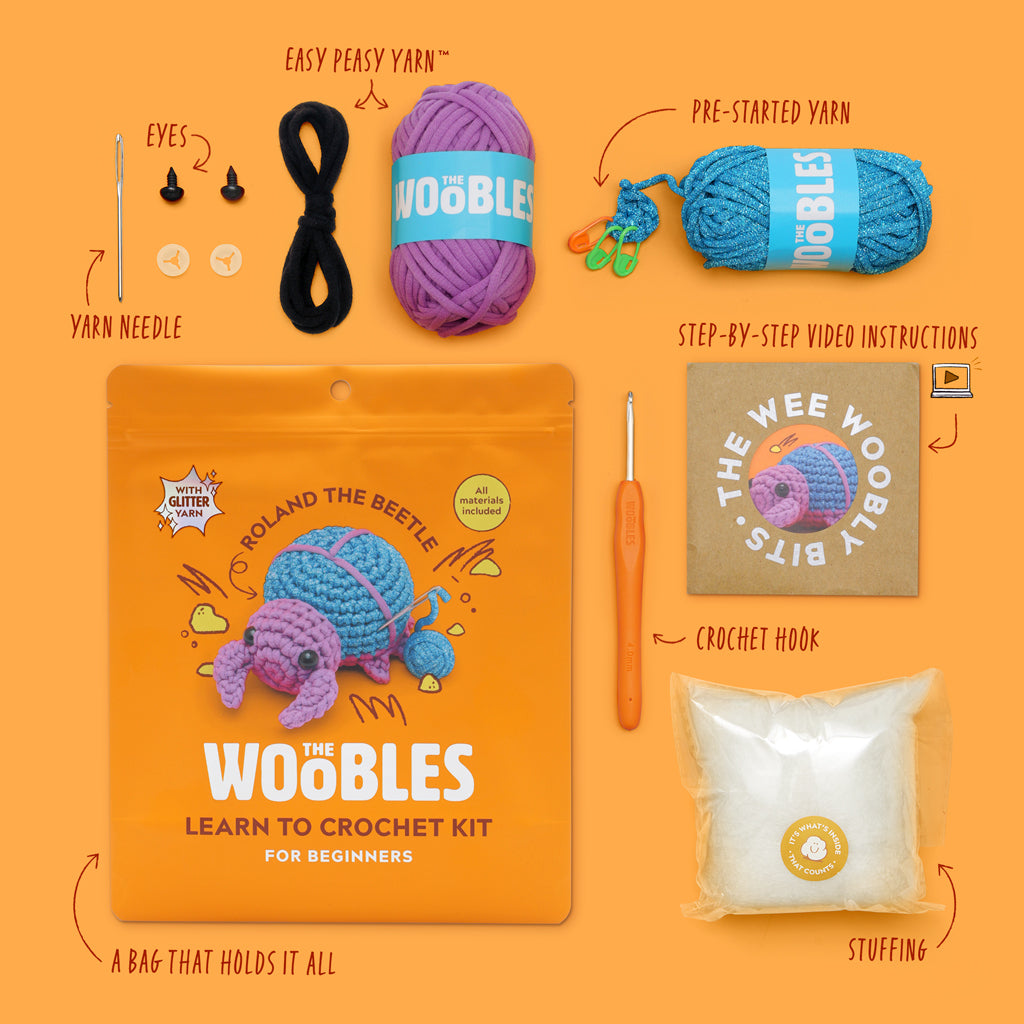 Roland the Beetle Crochet Kit | The Woobles - Image 3
