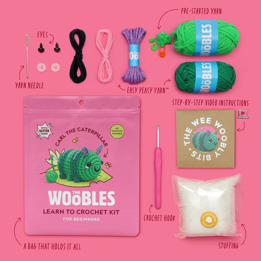 Carl the Caterpillar Crochet Kit | The Woobles - Image 4