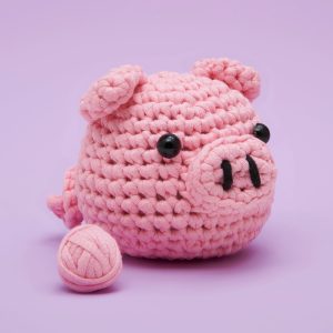 Pig Crochet Kit for Beginners | The Woobles
