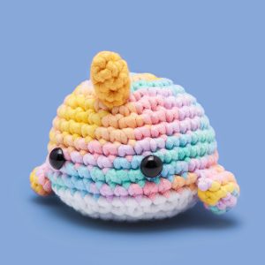 Pastel Narwhal Crochet Kit | The Woobles