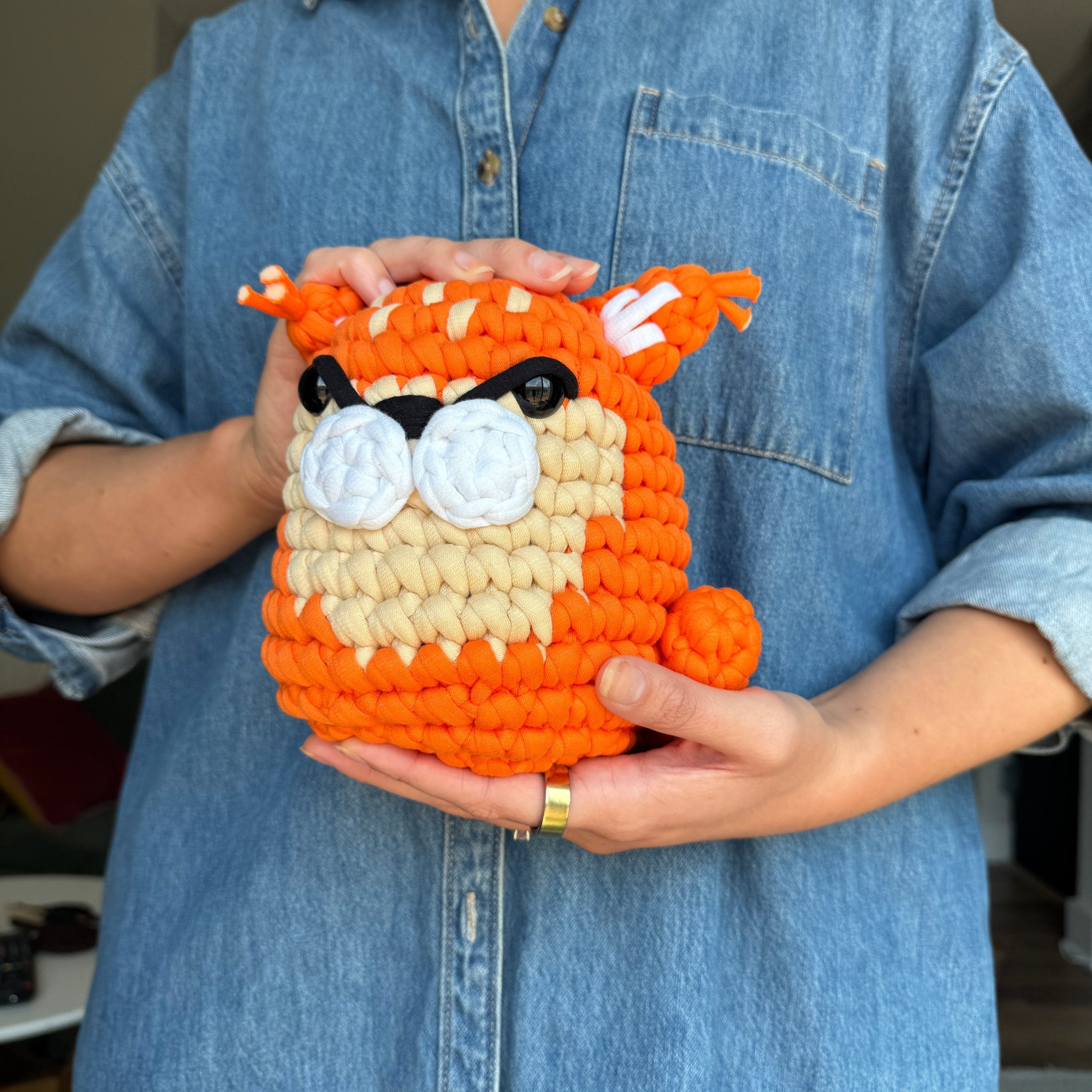 Theo the Jungle Cat Extra Squeezy Crochet Kit | The Woobles - Image 2