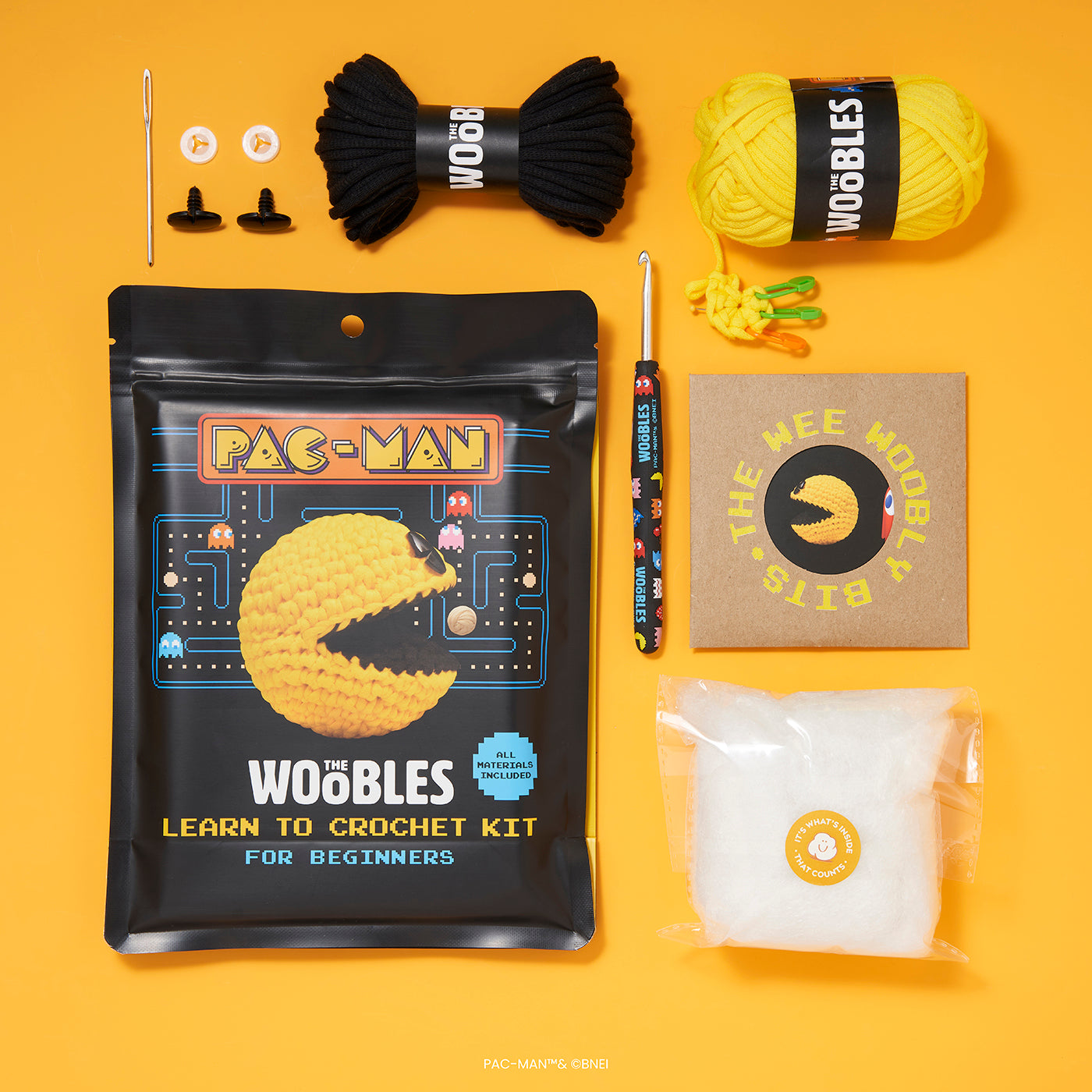 PAC-MAN-ificent Pals Crochet Kit Bundle | The Woobles - Image 4