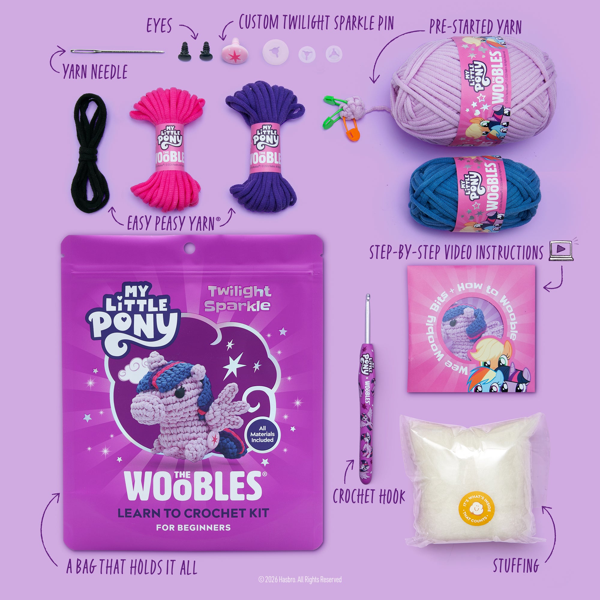 Twilight Sparkle Crochet Kit | The Woobles - Image 2