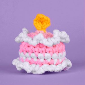 Tiny Birthday Cake Crochet Kit | The Woobles