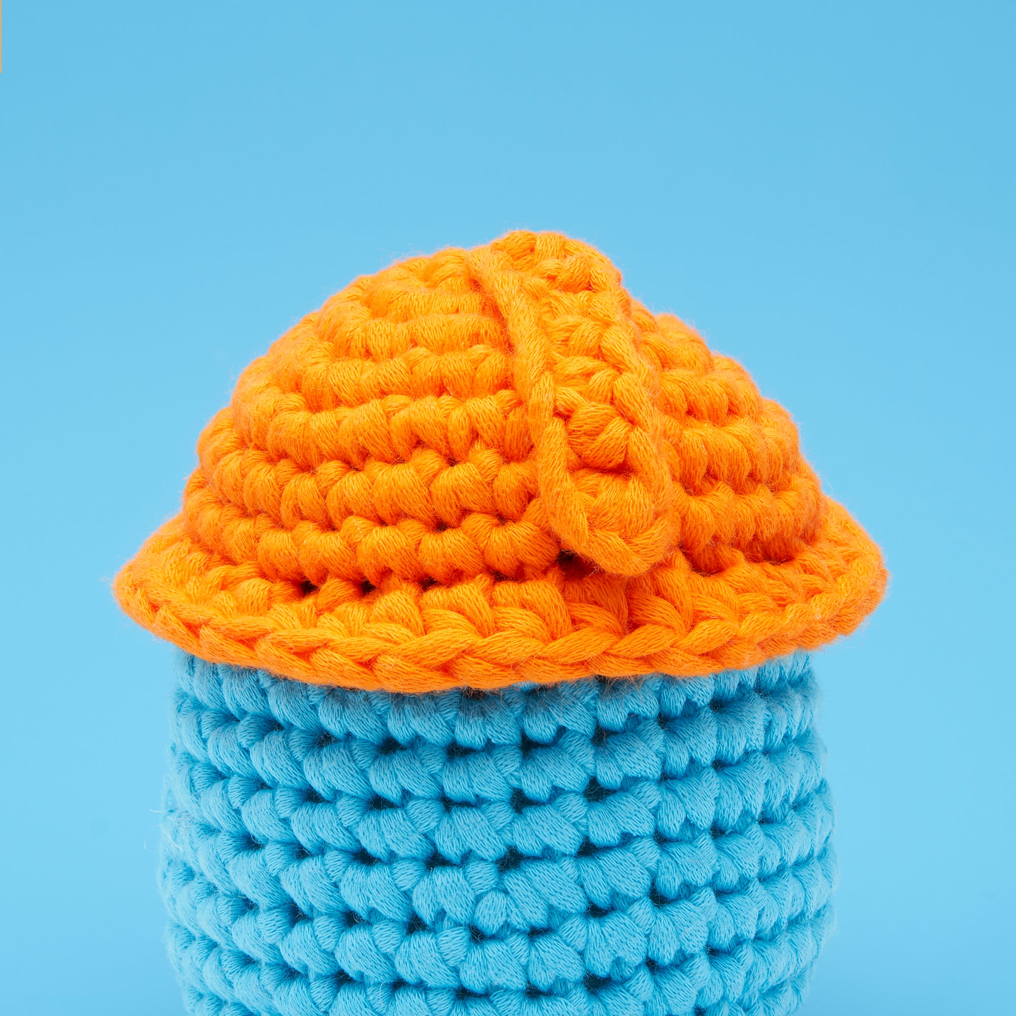 Tiny Construction Hat Crochet Kit | The Woobles