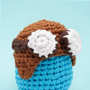 Tiny Aviator Hat Crochet Kit | The Woobles