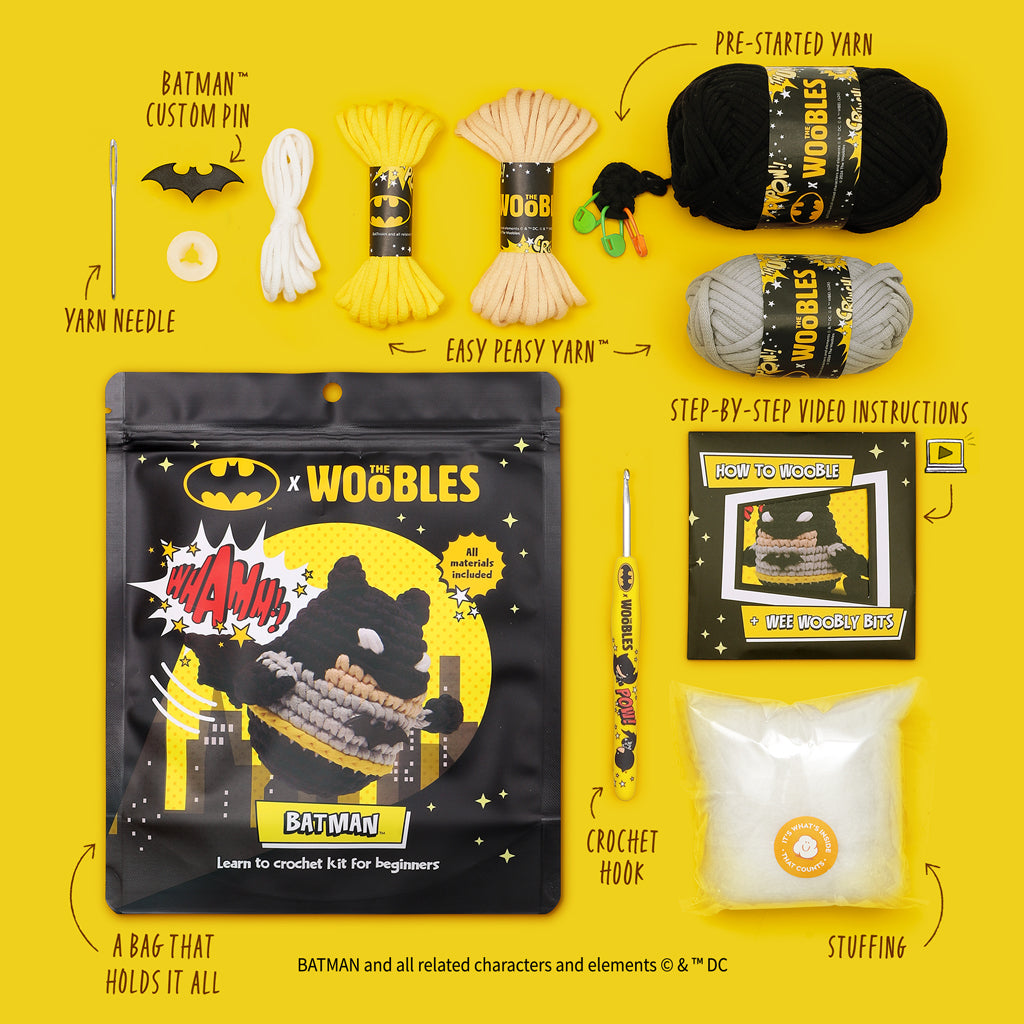 Batman™️ Crochet Kit for Beginners | The Woobles - Image 3