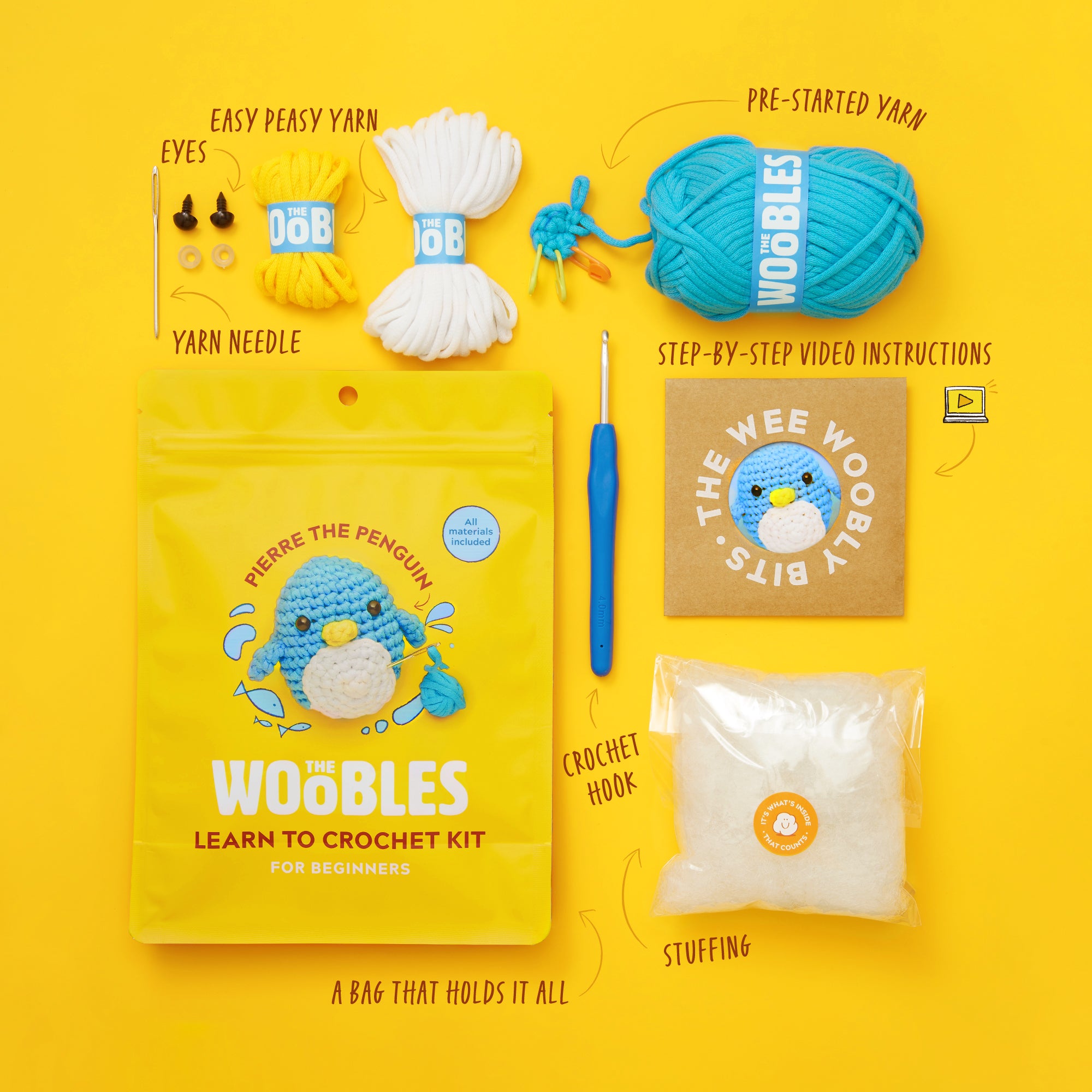 Penguin Crochet Kit for Beginners | The Woobles - Image 2