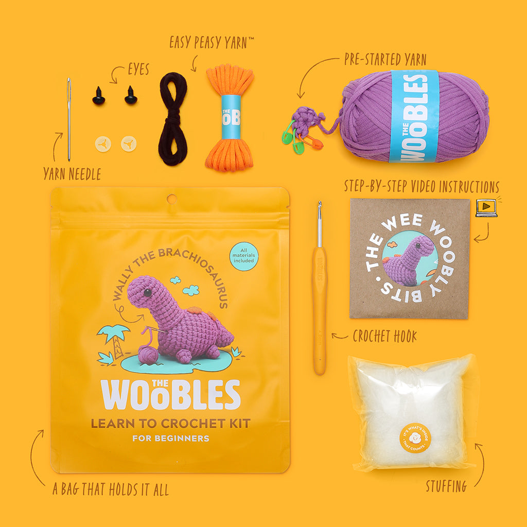 Wally the Brachiosaurus Crochet Kit | The Woobles - Image 4