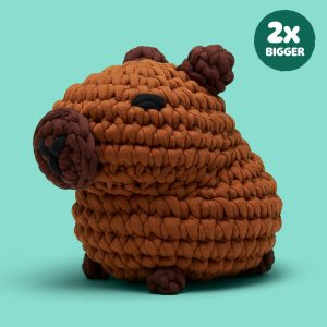 Hugh the Capybara Extra Squeezy Crochet Kit | The Woobles